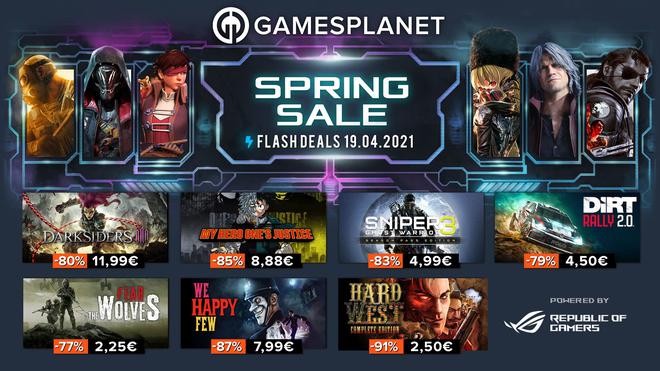 Gamesplanet : les Spring Sales continuent ce lundi avec 300 jeux soldés pendant 24h