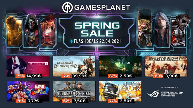 Gamesplanet  Spring Sales : ce jeudi, profitez de réductions allant jusqu’à -86% sur plus de 300 jeux !