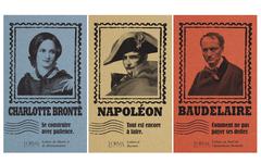 Les Plis – 3 livres à expédier par la poste : Napoléon, Charlotte Brontë, Baudelaire