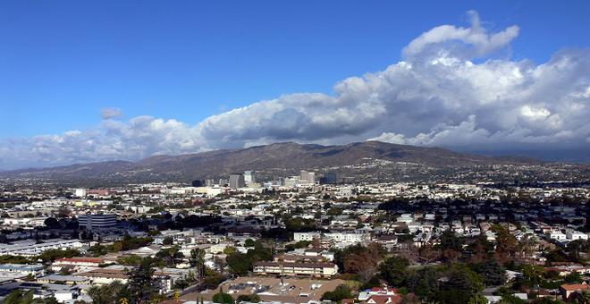 Mappemonde : Los Angeles et sa banlieue