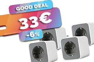 Seulement 8,25€ la prise ZigBee compatible Jeedom, HA et Philips Hue avec ce lot x4 prises Ledvance Smart