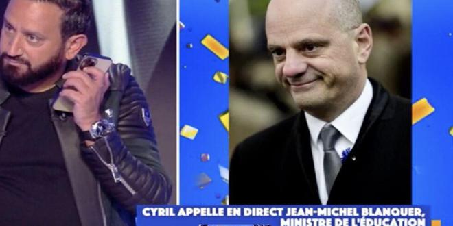 Cyril Hanouna, son mea culpa après un tacle contre Jean-Michel Blanquer, enfin l’apaisement (vidéo)