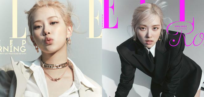 Rosé (BLACKPINK) pose en couverture de ELLE KOREA