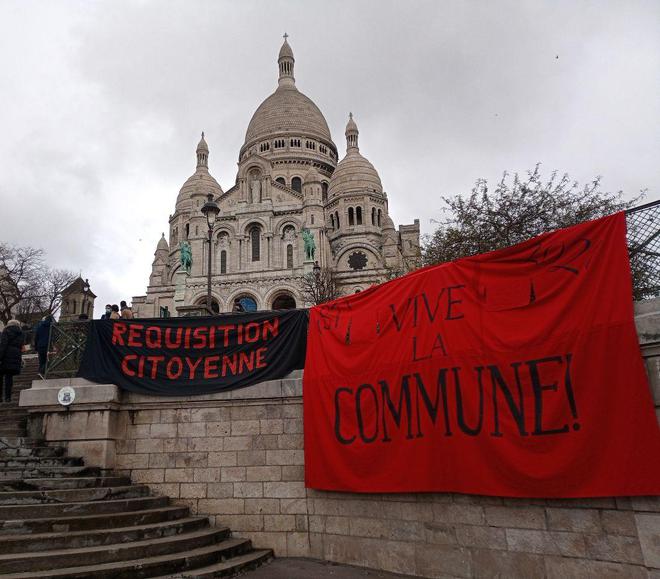 Des chants de la Commune ont résonné dans l'infâme Sacré Cœur