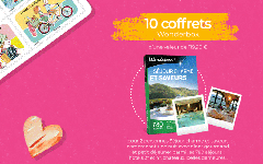 10 coffrets Wonderbox « Séjour Charme et Saveurs » offerts