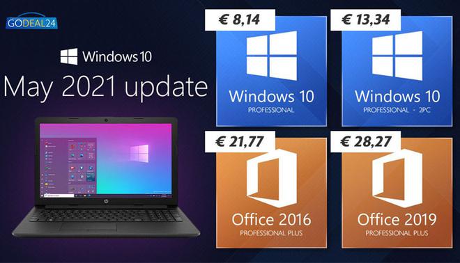 La mise à jour de Windows 10 de mai 2021 est arrivée ! Obtenez Windows 10 moins cher sur Godeal24