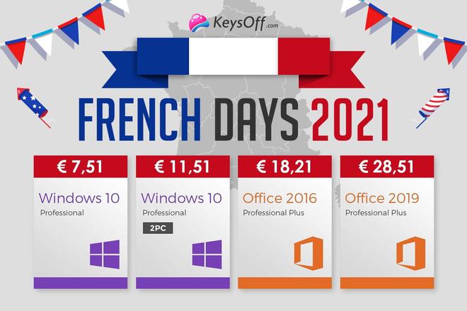 French Days 2021 : Obtenez Windows 10 à partir de 5,75 €