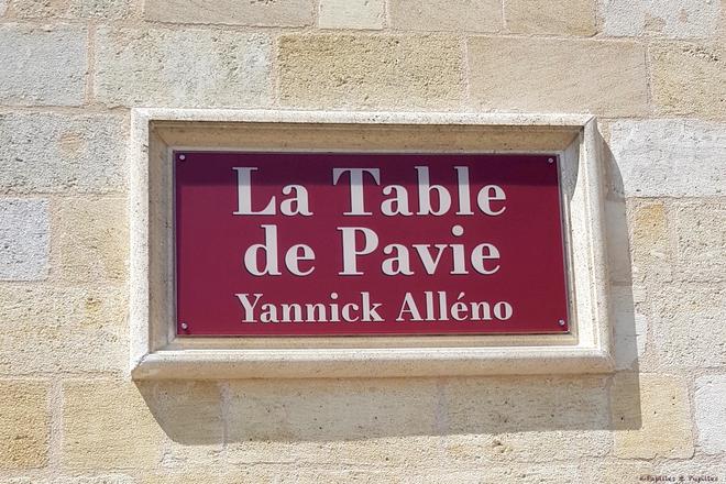 La Table de Pavie, Yannick Alleno, Saint Emilion