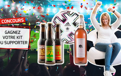Tentez de remporter 1 kit supporter (bouteille de vin, bières, ballon Euro 2020…)